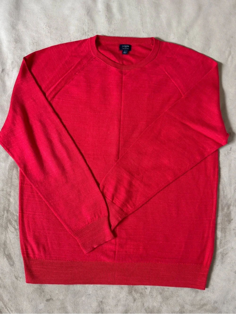 J.Crew Crewneck Red Sweater Size L